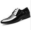 Leather Shoes Men  Business Oxford  Breathable Patent Leather Formal Shoes Plus Size Man Office Wedding Flats Male Black