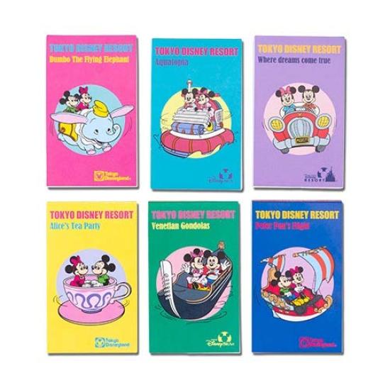 

Набор блокнотов Микки и Минни, Серия Дизайн Аттракционов 2019, Ретро Диснеевские товары, Сувенир [Эксклюзив Токийского Диснейленда]