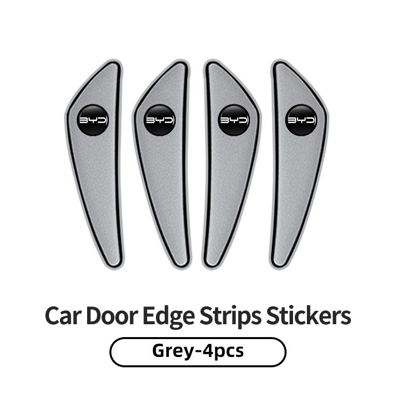 4PCS Car Door Edge Protector Guards Sticker Strip Accessories For Byd Song Plus Seal u Dmi Ev Seagull Atto Yuan Tang F3 E6
