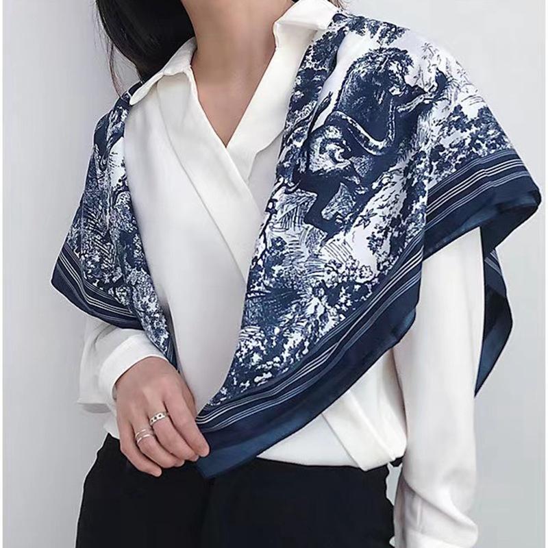 Fantasy Jungle, Silk Crepe Satin Square Scarf Women'S Spring And Autumn Versatile Mulberry Silk Scarf Manufacturer
