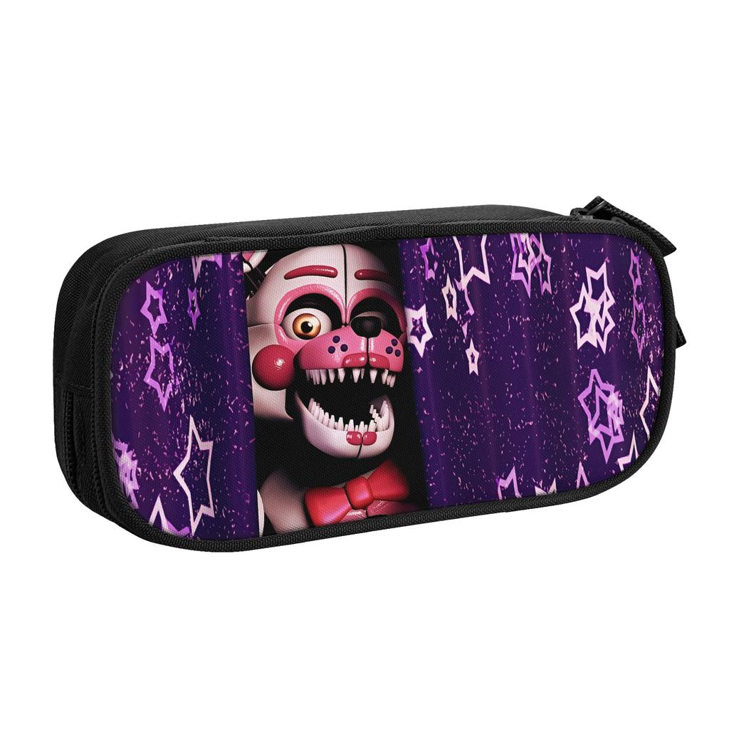 Lovely FNAF At Freddys Pencil Cases Pencil Pouch Pen for Girl Boy Large Storage Bags Students School Zipper Stationery