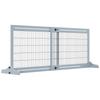 Freestanding Dog Gate, Foldable Pet Fence, Indoor Wood Barrier, Stair Gate with Support Feet, for Doorway, Hallway, Small and Medium Dogs