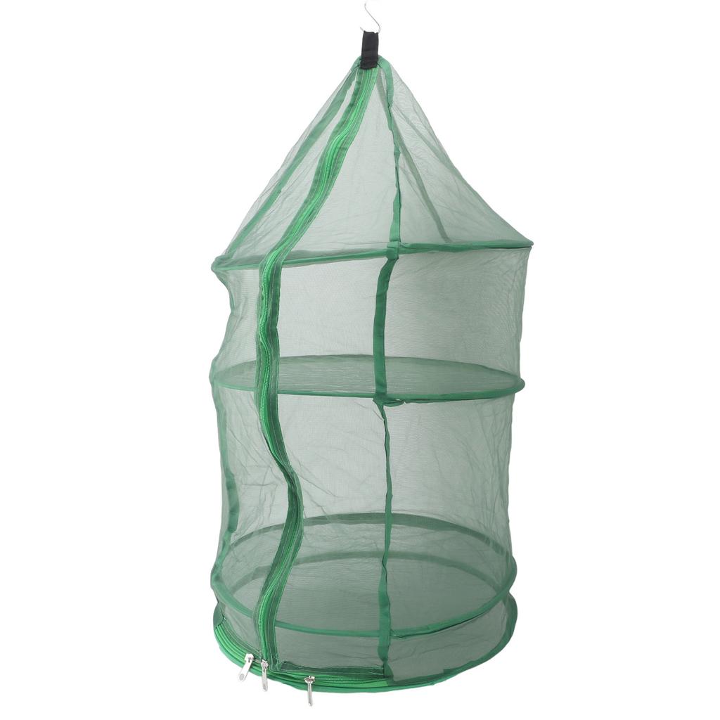 Hanging Drying Mesh Green Dust Proof Elastic Foldable Drying Net for Drying Fish Food
