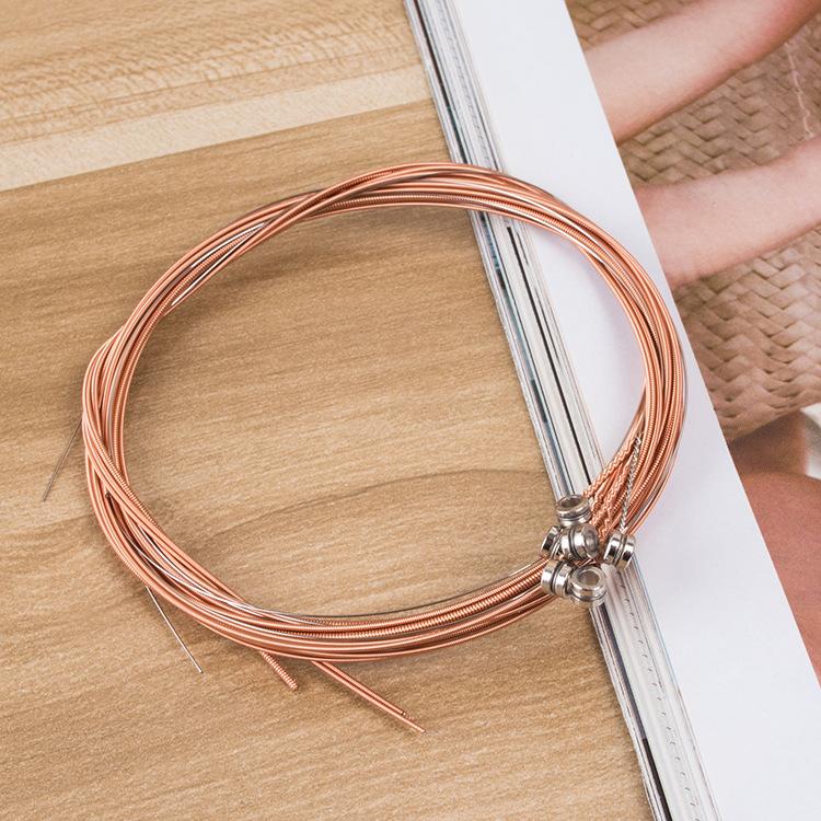 1/2set Copper Guitar Strings Guitar Part Accessories Replacement Guitar Strings Classic Steel Wire Classic Acoustic Guitar TMZ