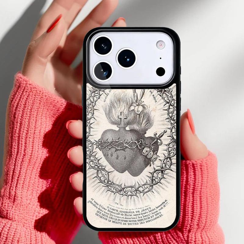 

Hearts of the Holy Family Phone Case for iPhone 17 16 15 14 13 Pro Max Back Cover for 12 11 Pro Coque iPhone 11