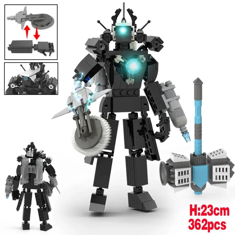 MOC Skibidi Toilet Building Blocks Set Titan Speakerman Cameraman Tvman Bricks DIY Model Toys For Kid New Year Birthday Gifts