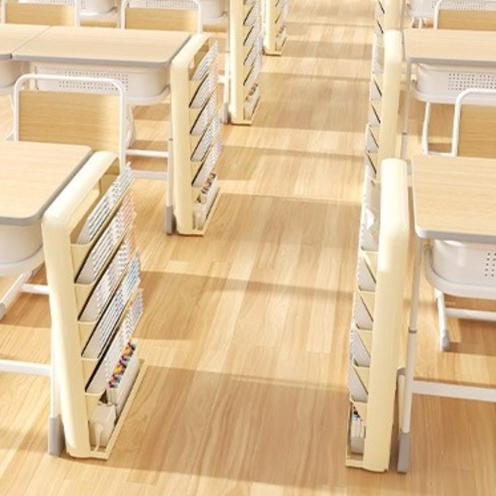 Removable Study Desk Organizer Multi-Layer Side Mounted Bookshelf  Student Table