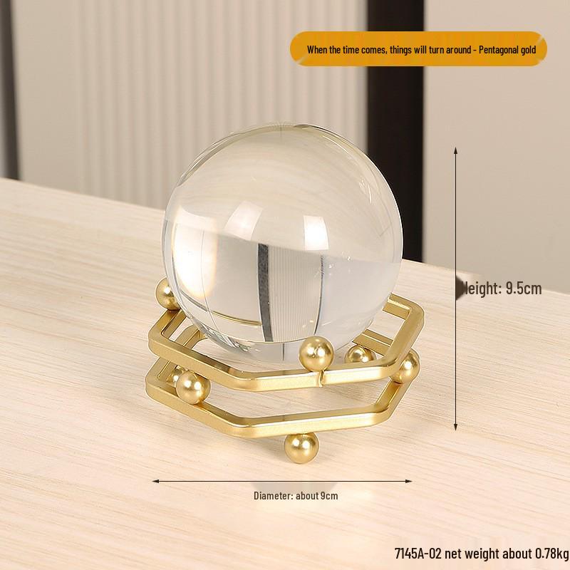 Golden Light Luxury Resin Handicrafts Collection: Ornaments for Office, Living Room, Wine & TV Cabinets