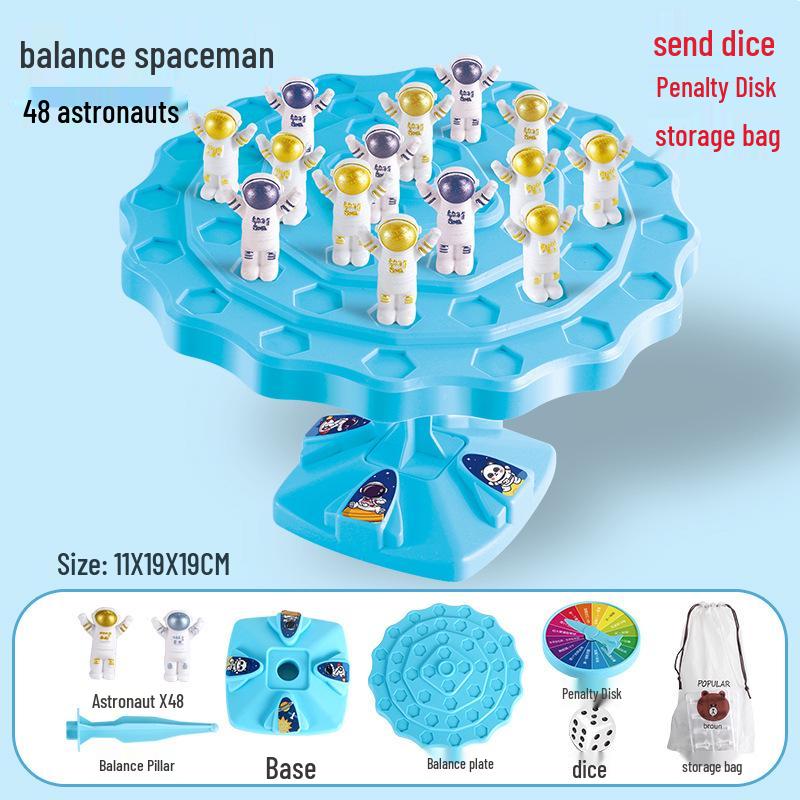Astronaut Tree Jenga: Brain Training Toy & Parent-Child Interactive Board Game