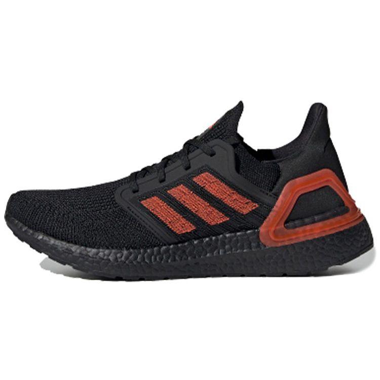 

Adidas UltraBoost 20 Black Solar Red Мужские кроссовки Core-Black EG0698