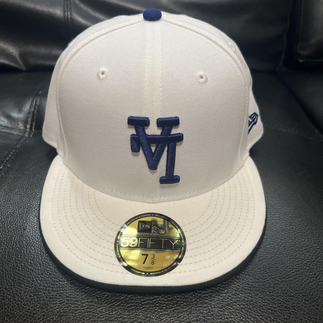 

[USED] NEWERA LA upside down 59Fifty reverse logo 7 3/8
