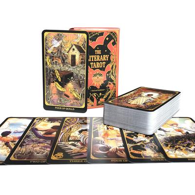 Literární tarot Zábava Herní karta Rodinné setkání Věštění balíček Tarotová deska Herní karta