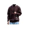 Nike T-shirt a maniche lunghe sportiva casual in pile con logo a lettera Uomo Top Marrone DX0782-227