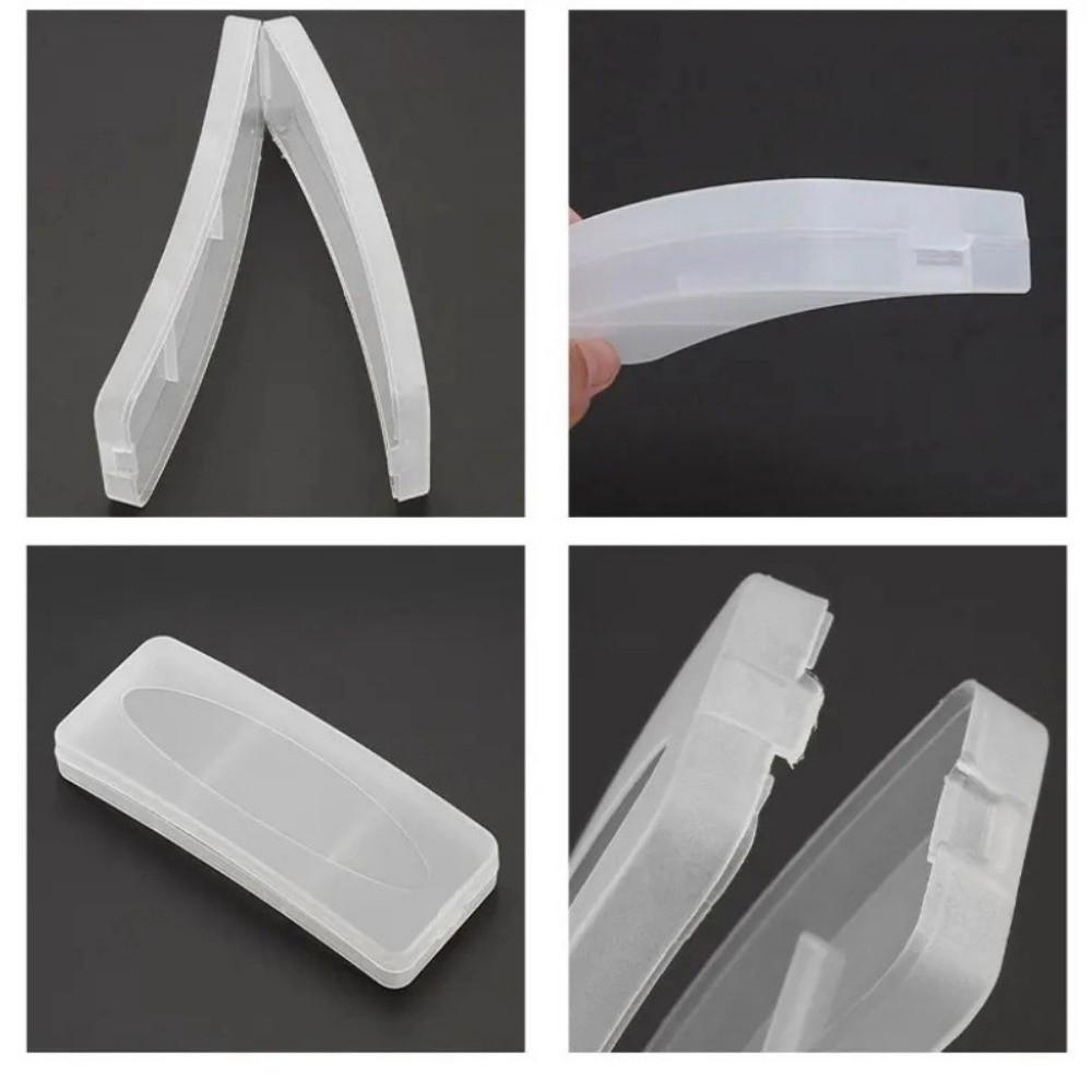 Portable Transparent Glasses Case Hard Plastic Frosted Protective Box Eyeglasses Case for Travel Daily