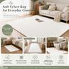 Green and White Logo Designed floor mat, suitable as a non-slip mat for the living room or bedroom sofa