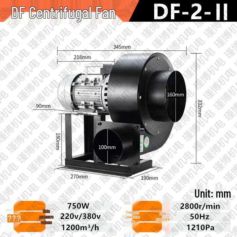 High-Power Multi-Winged Centrifugal Fan for Smoke Extraction and Dust Removal