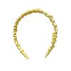 Women Headband Thin Edge Anti-Slip Design Pleated Texture Hair Hoop Commuting