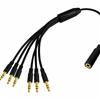 3.5mm Male To Female Audios Cable Gold Plated Connectors Universal Compatibility for Speakers Headphones and Devices