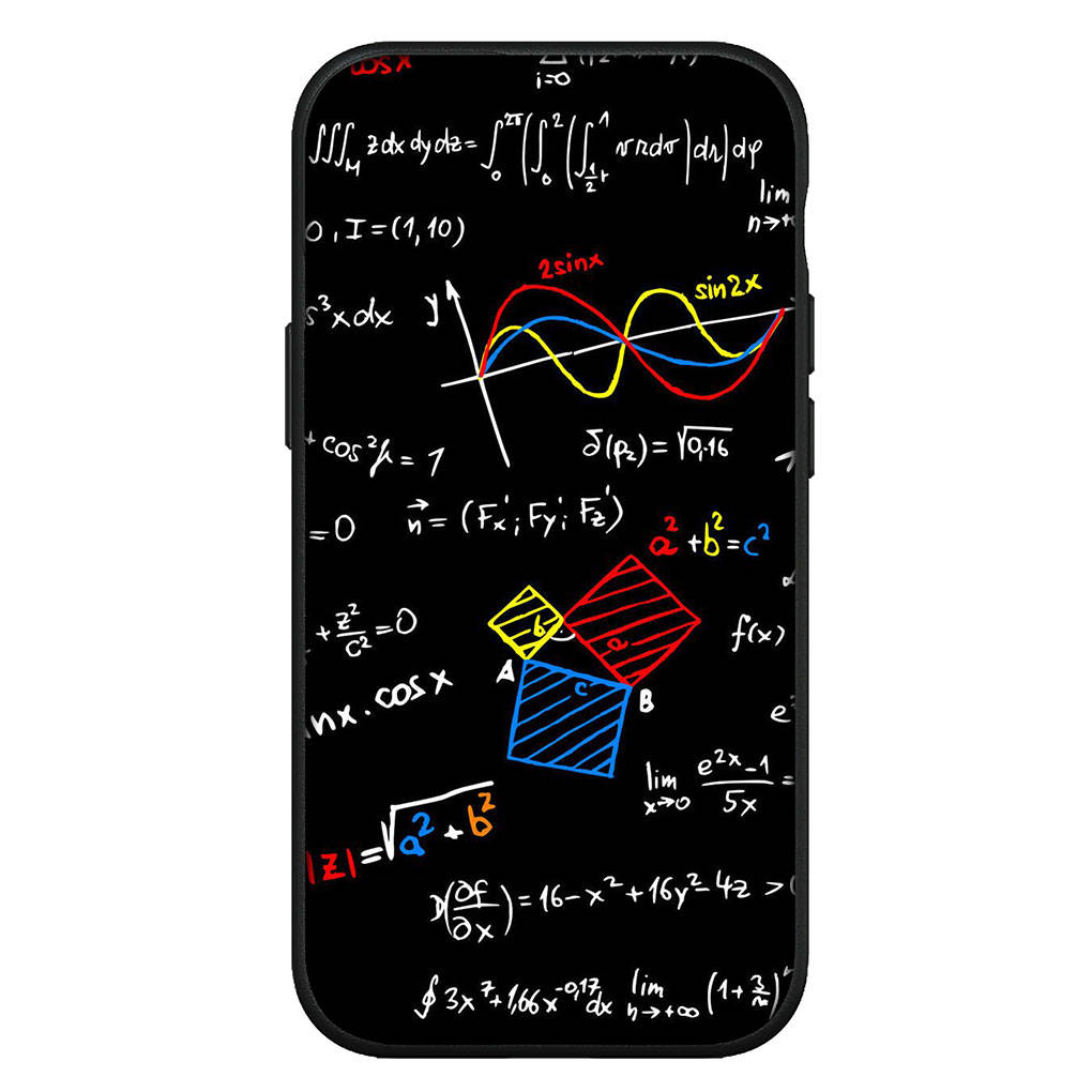 For iPhone 16 15 Xiaomi Redmi Note 14 13 12 Pro Max X 8 9 16e Samsung Galaxy S25 S24 S23 Moto OPPO Chemistry Science Maths Equation Formula Phone Case
