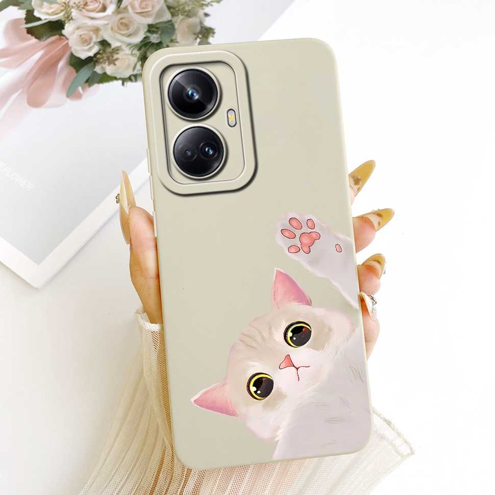 For Realme 10 Pro Plus 5G RMX3687 RMX3686 Case Fashion Painting Flower Silicone Soft Casing For Realme10 Pro+ ProPlus Back Cover