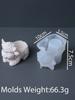 3D Yak Candle Jar Silicone Mold DIY Animal Candlestick Crafts Making Plaster Resin Flowerpot Storage Box Casting Molds Home Deco