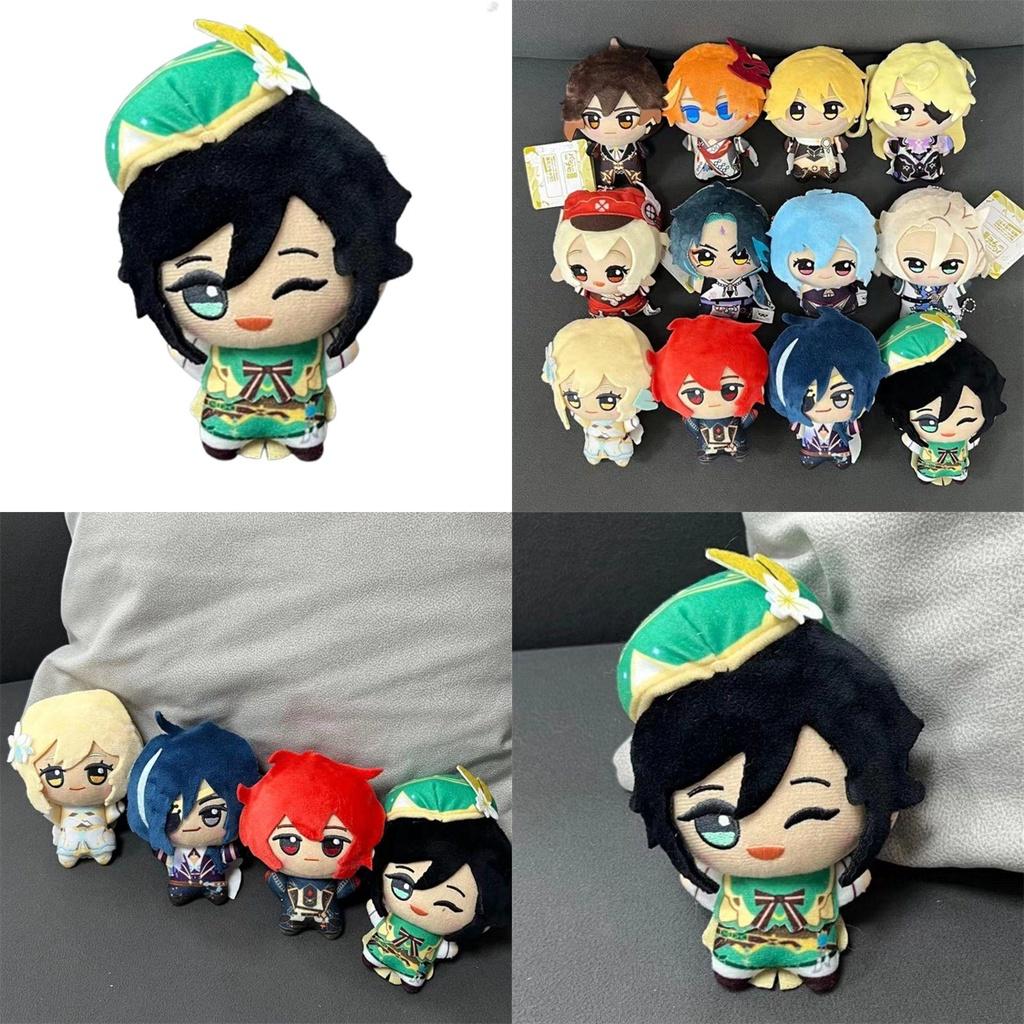 Genshin Impact Plüschpuppen Anhänger Venti Lumine Weich Gefüllt Schlüsselanhänger Geschenk