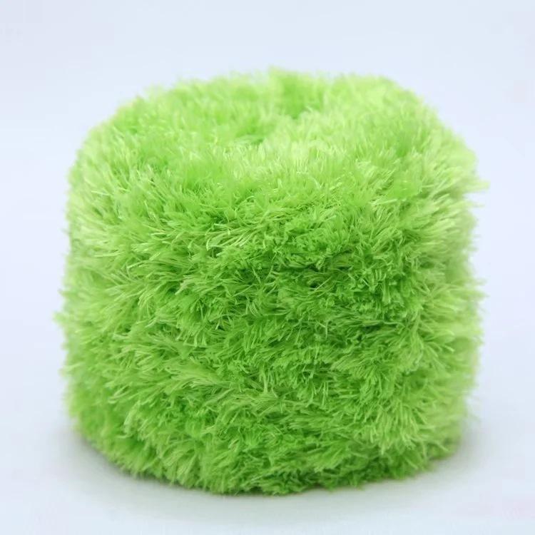200g 3 Strands Crystal Fleece Coral Poke Embroidery Thread Towel DIY Knitting Material Bag Hand Sewn Mesh Bag Yarn Crocheting