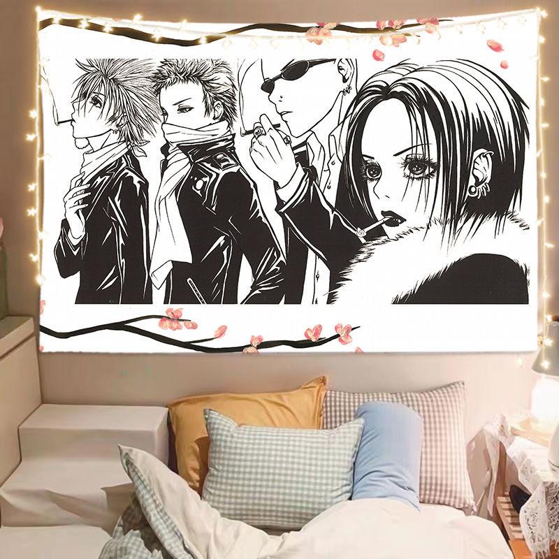 Popular Japanese Anime Poster Tapestry NANA Wall Hanging Cloth Bedroom Aesthetic Home Decoration Birthday Banner Wall Art Decor