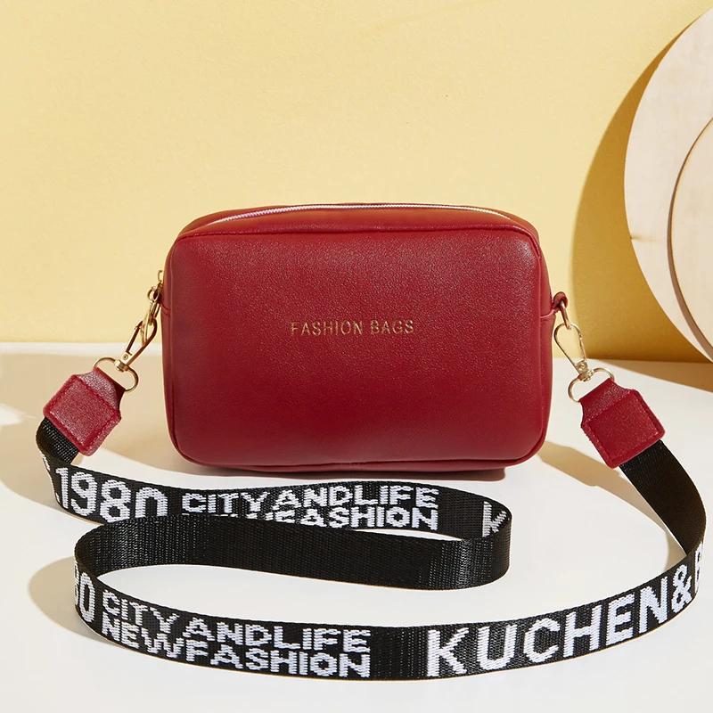 Модная маленькая квадратная сумка для женщин из искусственной кожи — фото 8