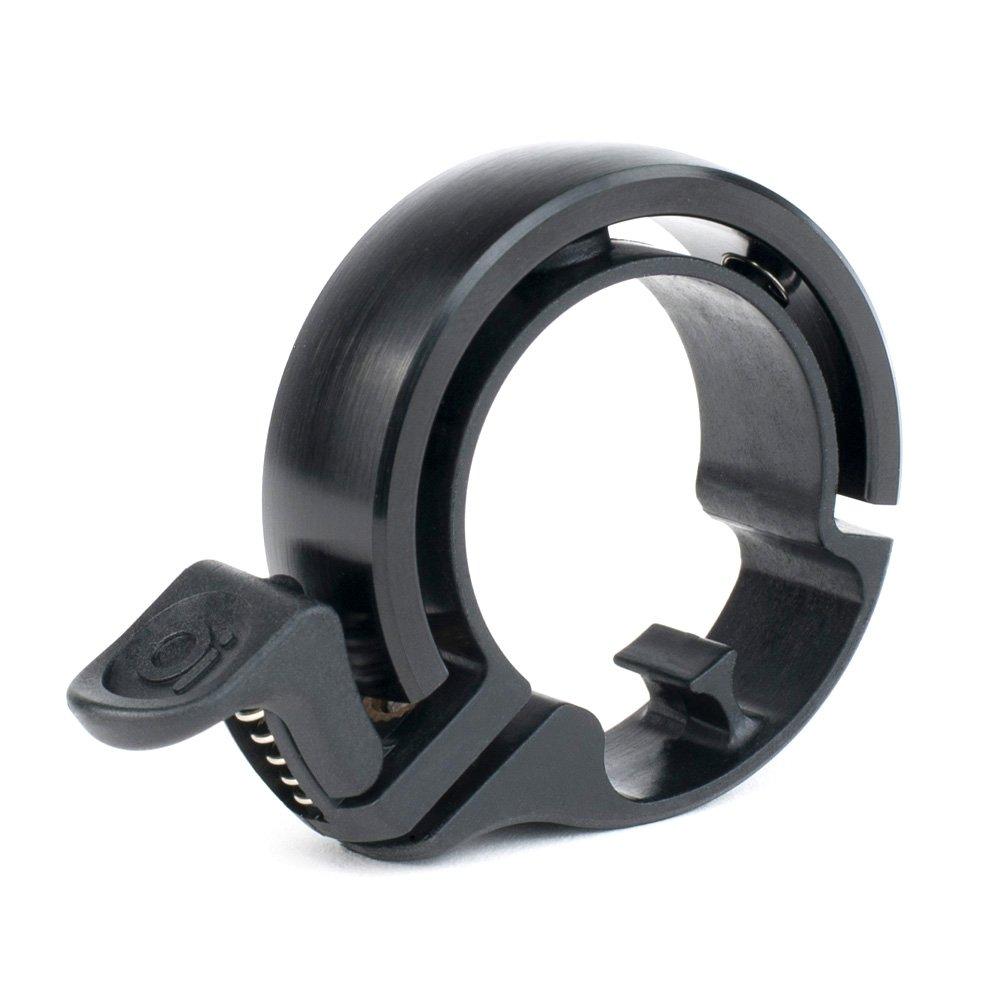 Japanese KNOG Oi CLASSIC BELL Bicycle Ring Type Black [Official Product] Bell, (Inner Diameter 23.8-31.8mm), Large,