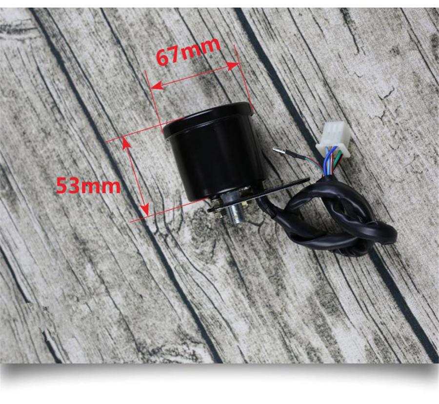 Universal Odometer Speedometer KM/H MPH For 12V Motorcycle Electromobile Boat