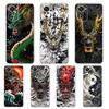 Transparent Phone Case for Redmi 14C,13C,12C,10C,9,9A,8,8A,Note,14,13,12,11,Pro,4G,5G Soft TPU Cover Shell Chinese Ink Dragon