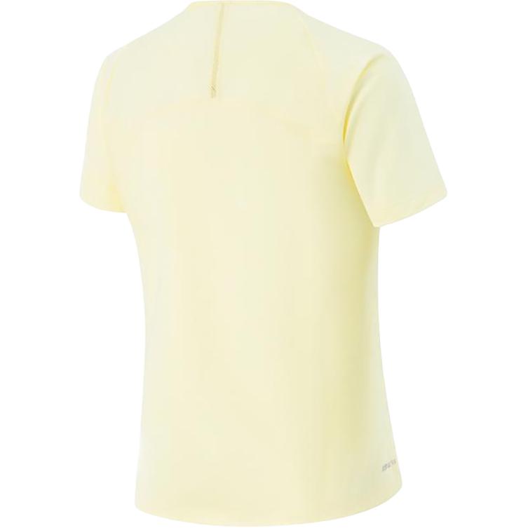 Li-Ning Simple Versatile Solid Color Sports Casual Short Sleeve T-Shirt Women Tops Yellow ATSV344-2