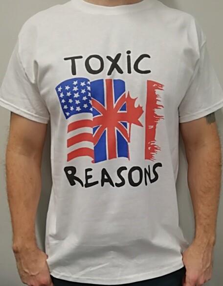 Toxic Reasons Flags T-shirt Music Punk Rock Zero Boys Cruci s Husker Du T045 M