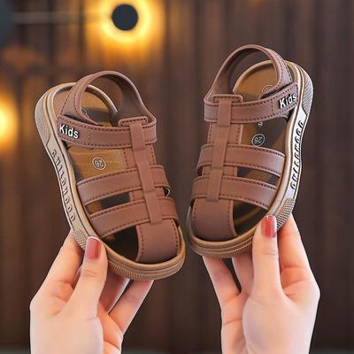 Children's Spring and Summer Simple Indoor Home Soft Bottom Comfortable Outdoor Garden Shoes Creeper Shoes Cute Sandals for Going Out