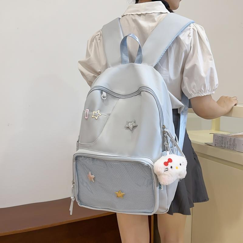 Transparent Large Capacity Student School Bag College Style Women's Backpack