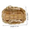 1/12 Puppenhaus Miniaturzubehör Rattanrahmen Handgeflochtener Gemüsekorb