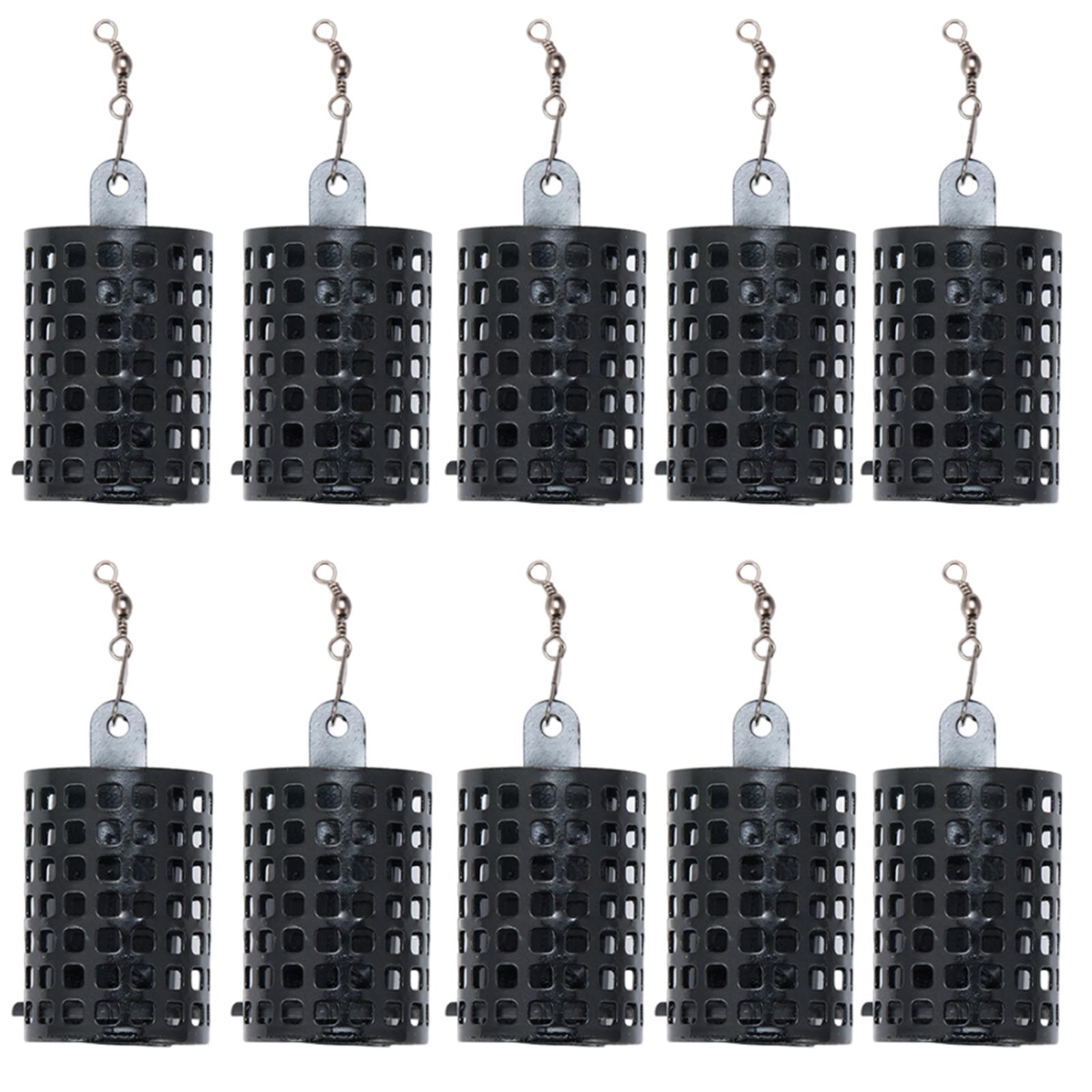 

10 шт. Круглые кормушки-клетки для рыбалки, железные, для прикормки, клетка для рыболовной приманки, корзина-ловушка, держатель для приманки, кормушки-клетки для рыбалки, для карпа 20