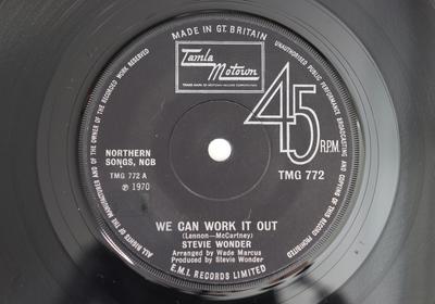 7inch Record STEVIE WONDER  We Can Work It Out  Dont Wonder W TMG772 Tamla Motown 1970 UK SoulFunk Used