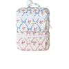 Large Quilted Bow Cosmetic Bag: Women's Portable Toiletry & Skincare Storage for Travel