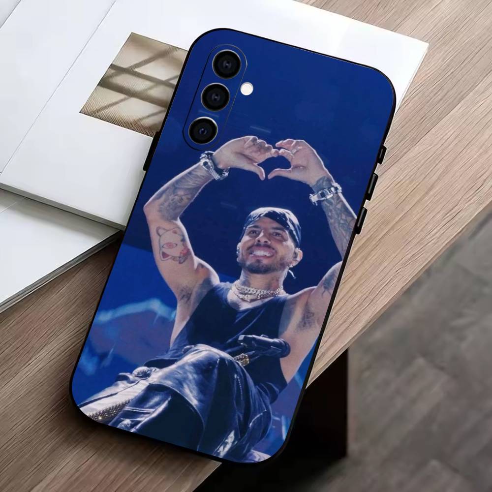 Singer Rauw Alejandro-RA Phone Case For Samsung Galaxy A73,A72,A71,A70,A53,A52,A51,Others Soft Black Cover