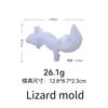 1 Pcs 3D DIY Crystal Glue Mold Easter Lizard Snail Animal Ornament Jewelry Silicone Mold New