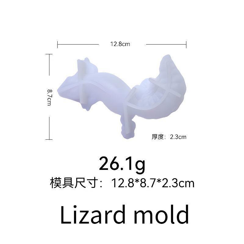 1 Pcs 3D DIY Crystal Glue Mold Easter Lizard Snail Animal Ornament Jewelry Silicone Mold New