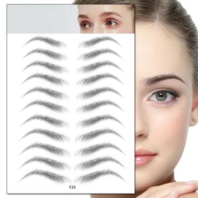 Water Transfer Eyebrow Sticker Long Lasting Waterproof Makeup 6D Hair-like Eyebrows Tattoo Stickers