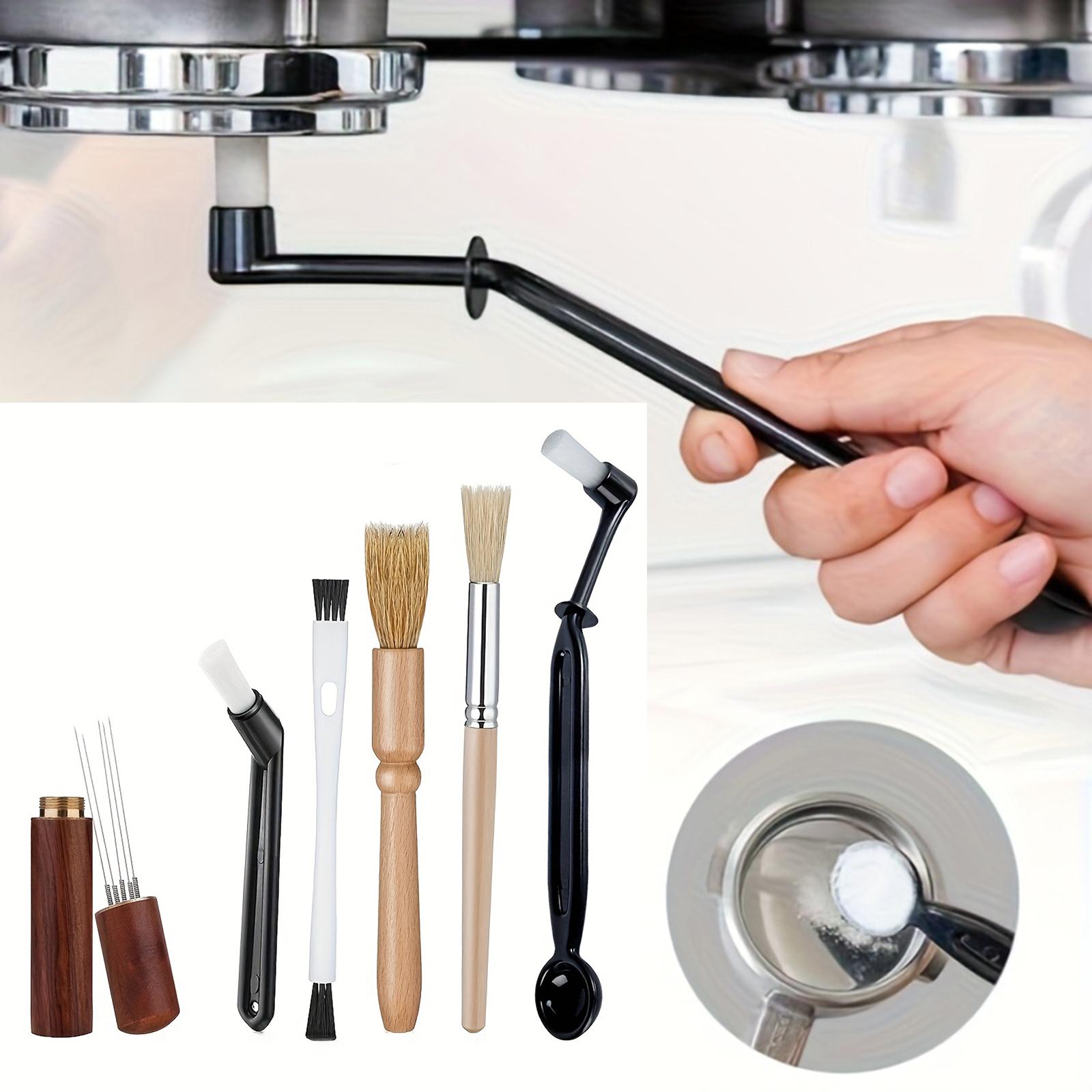 6 Piece Coffee Machine Cleaning Brush Set Espresso Grinder Cleaning Tools with Multiple Brush Heads for Cups and Machines Maintenance one size