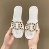 Fairy style fashion cool slippers female outer wear 2025 summer new outer wear versatile willow nails flat bottom Internet celebrity slippers female