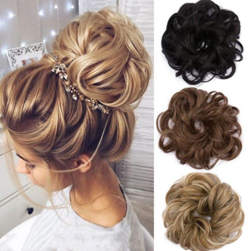 Well Made Hairpiece Easy To Wear Chignon Bun For Daily Convenient And Practical Elastic Hair Rope