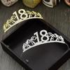 18th Birthday Gifts Princess Crown Headband Crystal Wedding Crown Hairband Women Headwear Hair Decor Fashion Accessories