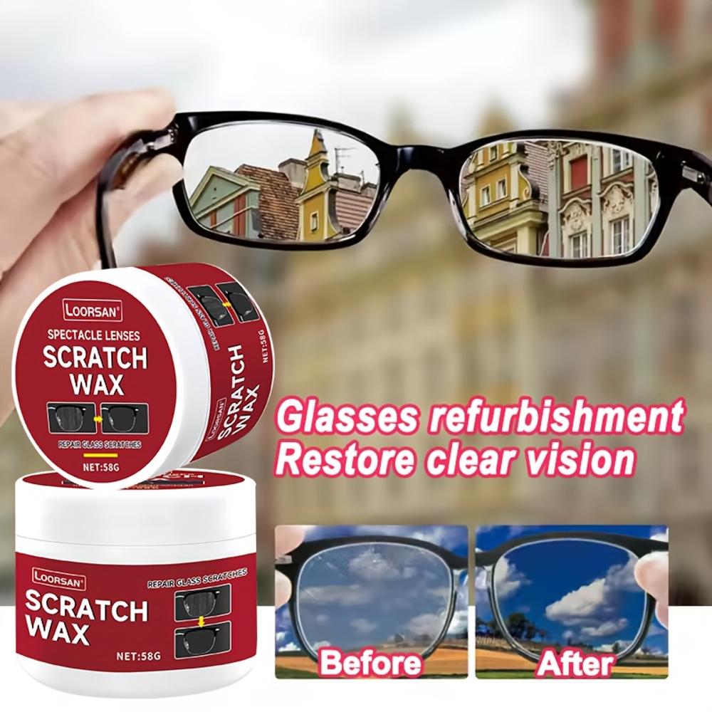 Glasses Renewal Cream, Scratch Repair for Lenses and -Fog Solution – Suitable for Reading Glasses/Prescription Eyeglass/Helmet G