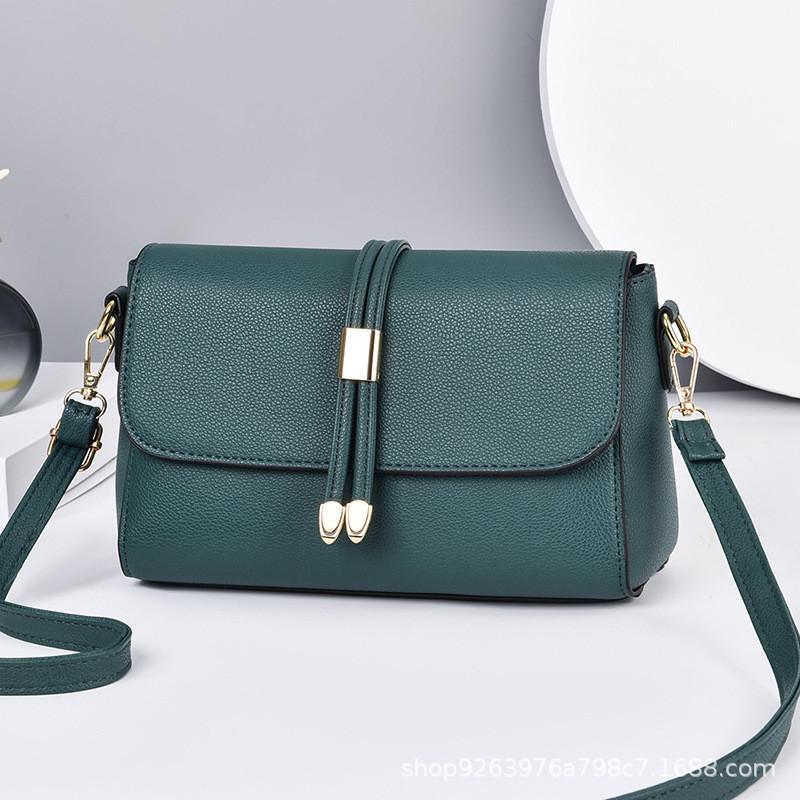 Borsa a tracolla piccola classica in PU per donna con design color block per l'uso quotidiano